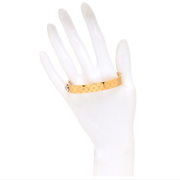 LV GOLD CUFF NANOGRAM BANGLE BRACELET✨️ - Picture 3 of 14